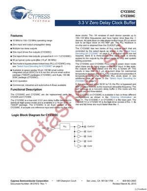 CY2305CSXA-1H datasheet  